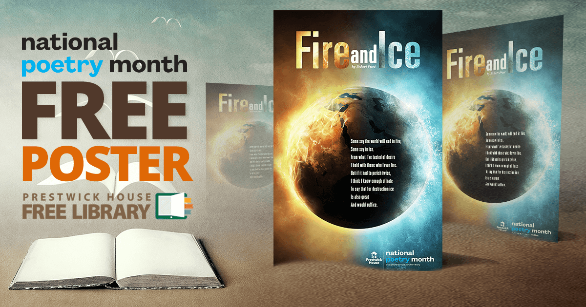 Fire And Ice Frost Free Poster National Poetry Month Fire And Ice Frost Free Poster National Poetry Month
