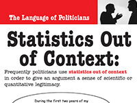 Language of Politicians: Statistics Out of Context