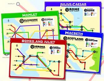 Shakespeare Subway Maps: Complete Set