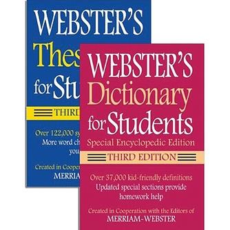 Webster's for Students Dictionary & Thesaurus Set