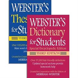 Webster's for Students Dictionary & Thesaurus Set