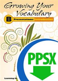 Growing Your Vocabulary Presentations: Introduction - Level 5 - Downloadable
