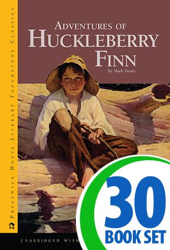 Adventures of Huckleberry Finn - 30 Hardcover Books and Teaching Unit