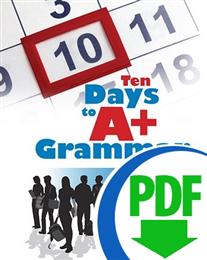 Ten Days to A+ Grammar: Commas and Apostrophes - Downloadable