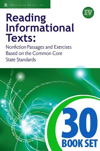 Reading Informational Texts - Book IV - 30 Books and Teacher's Edition