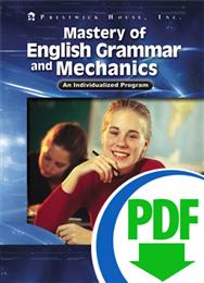 Mastery of English Grammar and Mechanics Downloadable