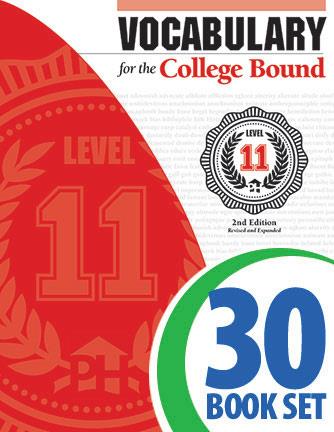 Vocabulary for the College Bound - Level 11 - 30 Books and Teacher's Edition