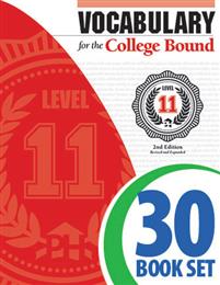 Vocabulary for the College Bound - Level 11 - 30 Books and Teacher's Edition