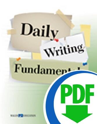 Daily Writing Fundamentals: Grades 7-8 - Downloadable