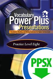Vocabulary Power Plus Presentations: Practice - Level 8 - Downloadable
