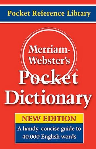 Merriam-Webster's Pocket Dictionary