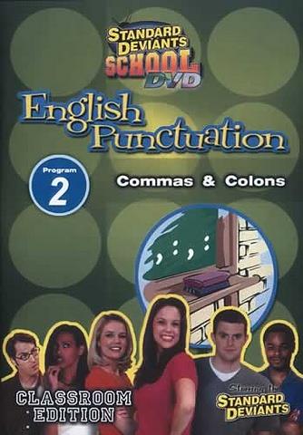 Standard Deviants School English Punctuation 2: Commas and Colons DVD