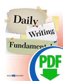 Daily Writing Fundamentals: Grades 5-6 - Downloadable