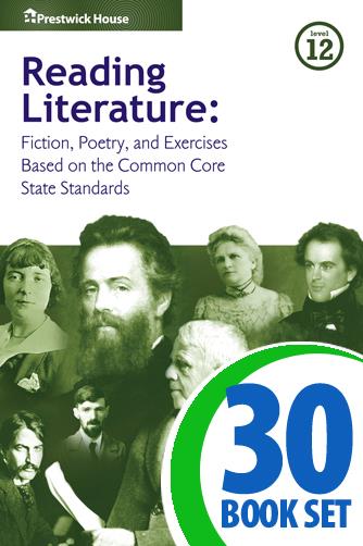 Reading Literature - Level 12 - 30 Books, Teacher's Edition, Homework and Classroom Activities