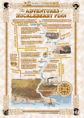 Adventures of Huckleberry Finn - Maps from Literature