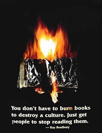 Burning Book Poster