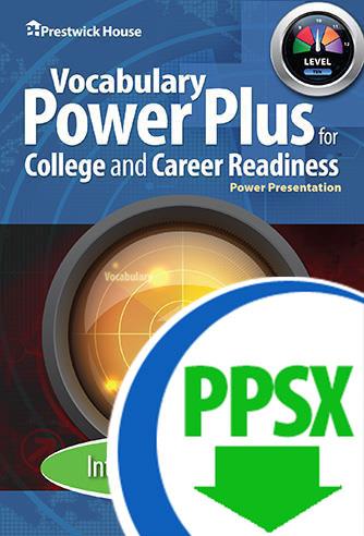 Vocabulary Power Plus for College and Career Readiness - Level 10 - Introduction PPT - Downloadable