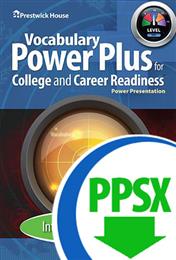 Vocabulary Power Plus for College and Career Readiness - Level 10 - Introduction PPT - Downloadable