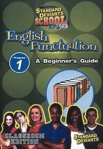 Standard Deviants School English Punctuation 1: Beginner's Guide DVD