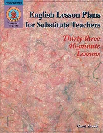 English Lesson Plans for Substitute Teachers