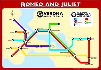 Shakespeare Subway Maps: Romeo and Juliet