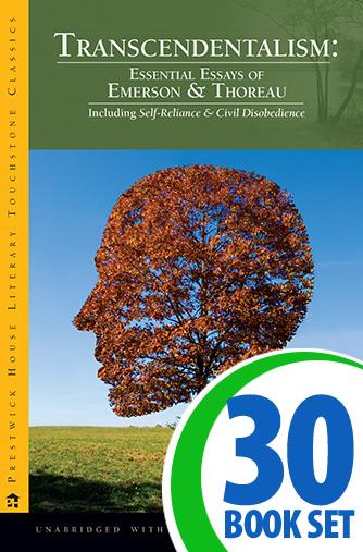 Transcendentalism: Essays of Emerson and Thoreau - 30 Books and Multiple Critical Pers