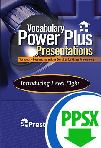 Vocabulary Power Plus Presentations: Introduction - Level 8 - Downloadable