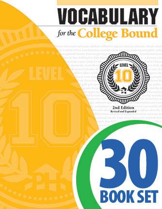 Vocabulary for the College Bound - Level 10 - 30 Books and Teacher's Edition