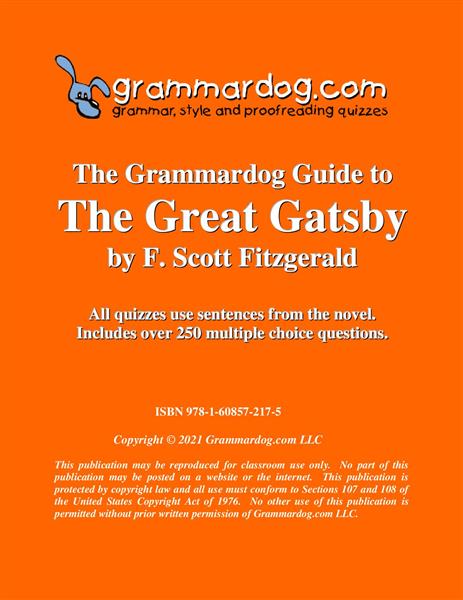 Grammardog Guide - Great Gatsby, The - Downloadable