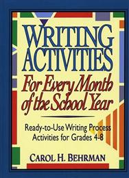 Writing Activities for Every Month of the School Year