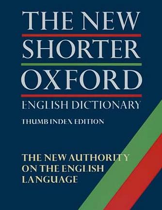 New Shorter Oxford English Dictionary, The