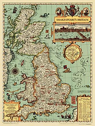 Shakespeare's Britain Map