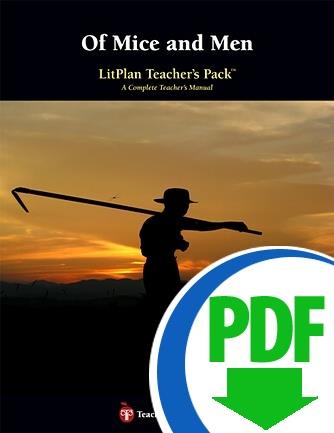 Of Mice and Men: LitPlan Teacher Pack - Downloadable