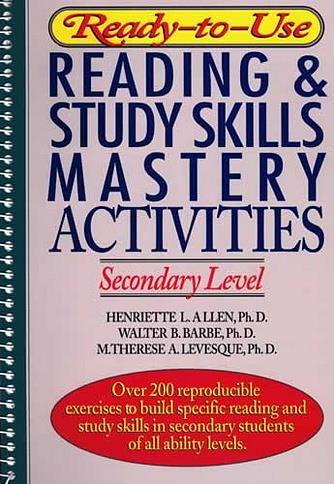 Ready-to-Use Reading and Study Skills Mastery Activities