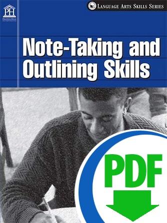 Note Taking and Outlining Skills - Downloadable