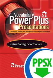 Vocabulary Power Plus Presentations: Introduction - Level 7 - Downloadable