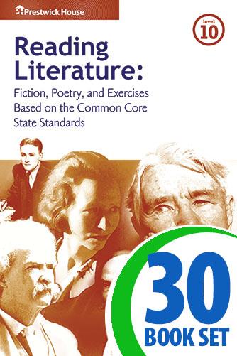 Reading Literature - Level 10 - 30 Books, Teacher's Edition, Homework and Classroom Activities