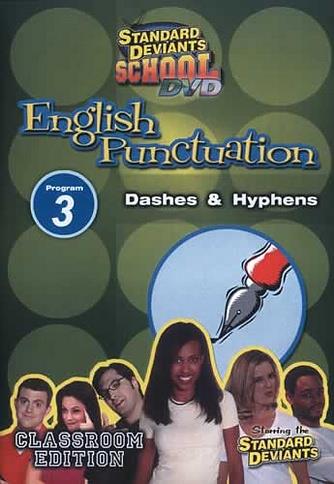 Standard Deviants School English Punctuation 3: Dashes & Hyphens DVD