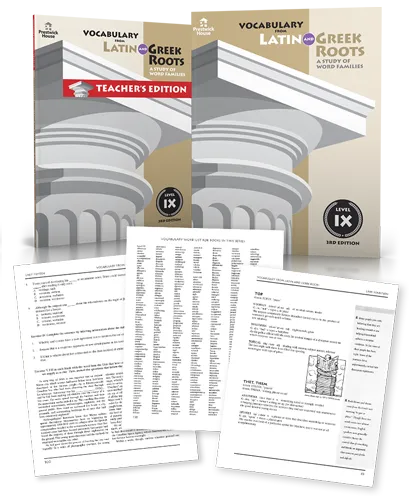 Get free sample pages for Vocabulary from Latin and Greek Roots and see how you can teach students to decode new words on sight!