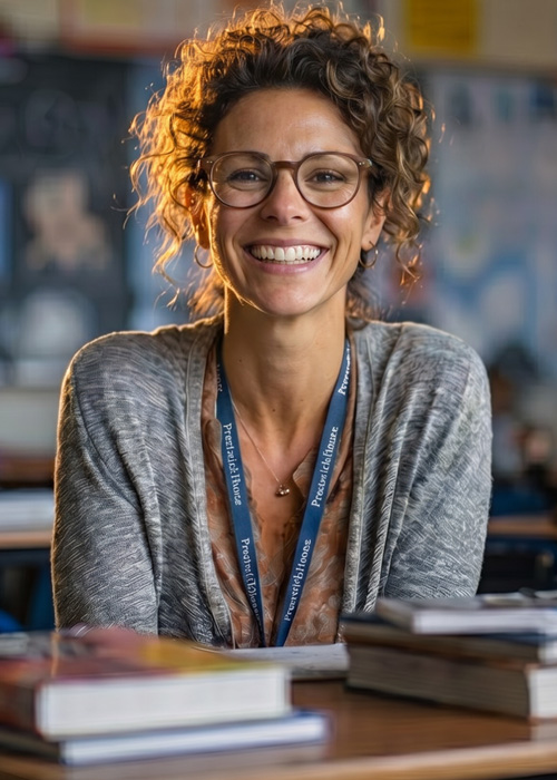 Hero teacher portrait