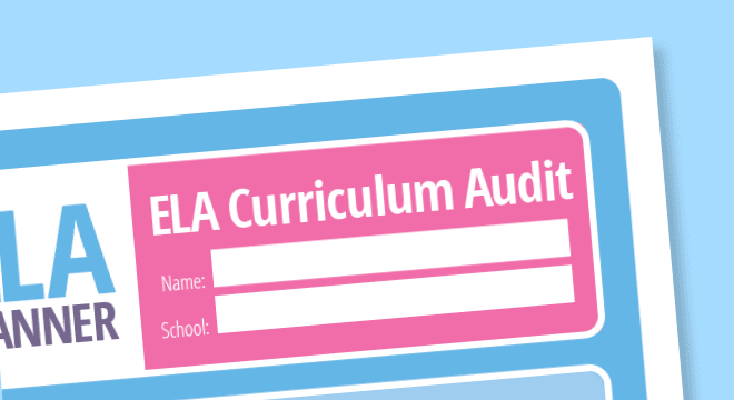 ELA Curriculum Audit