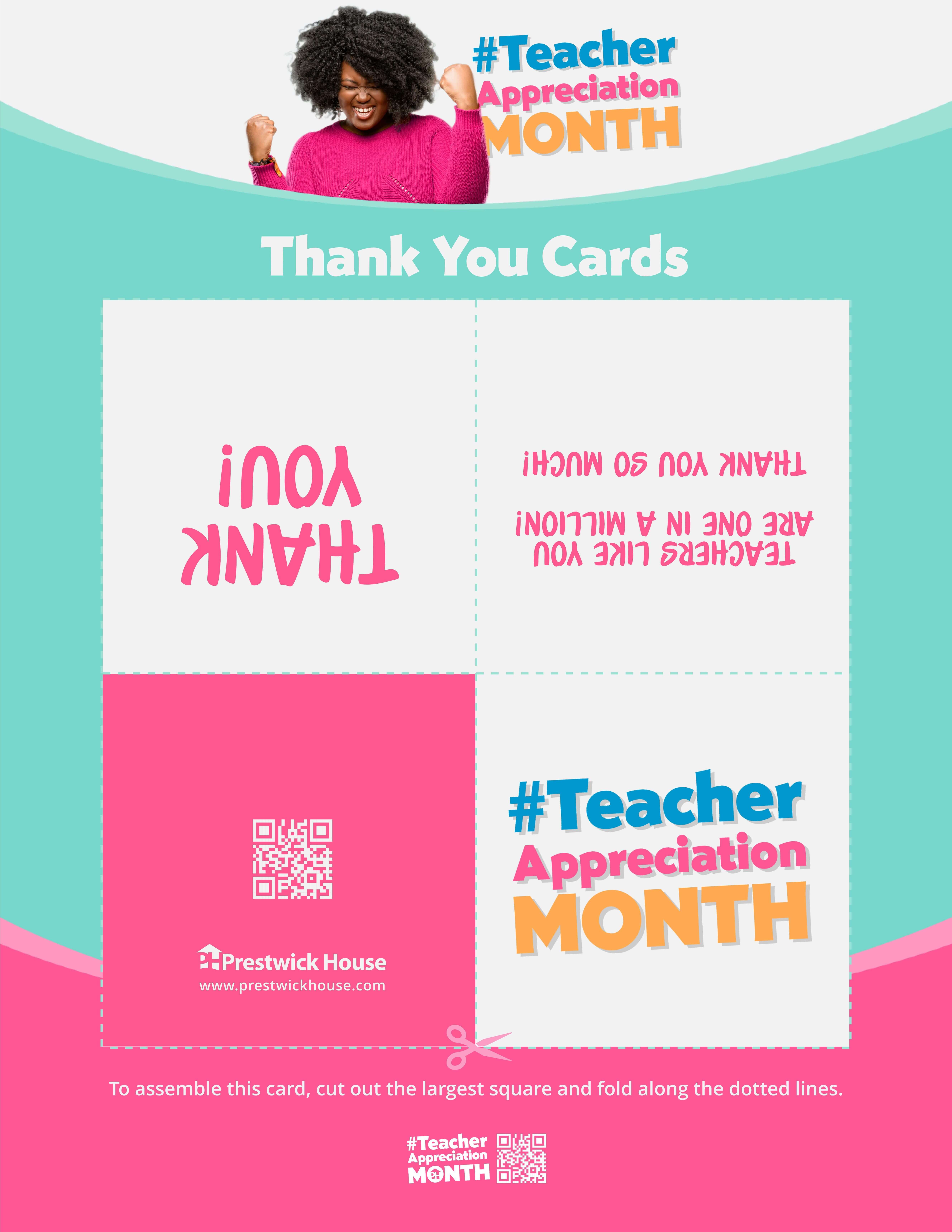 Teacher Appreciation Month - Thank You Cards