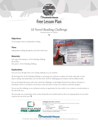 Reading Challenge Lesson Plan