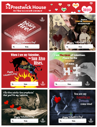 Free Literary Valentine's Day Cards