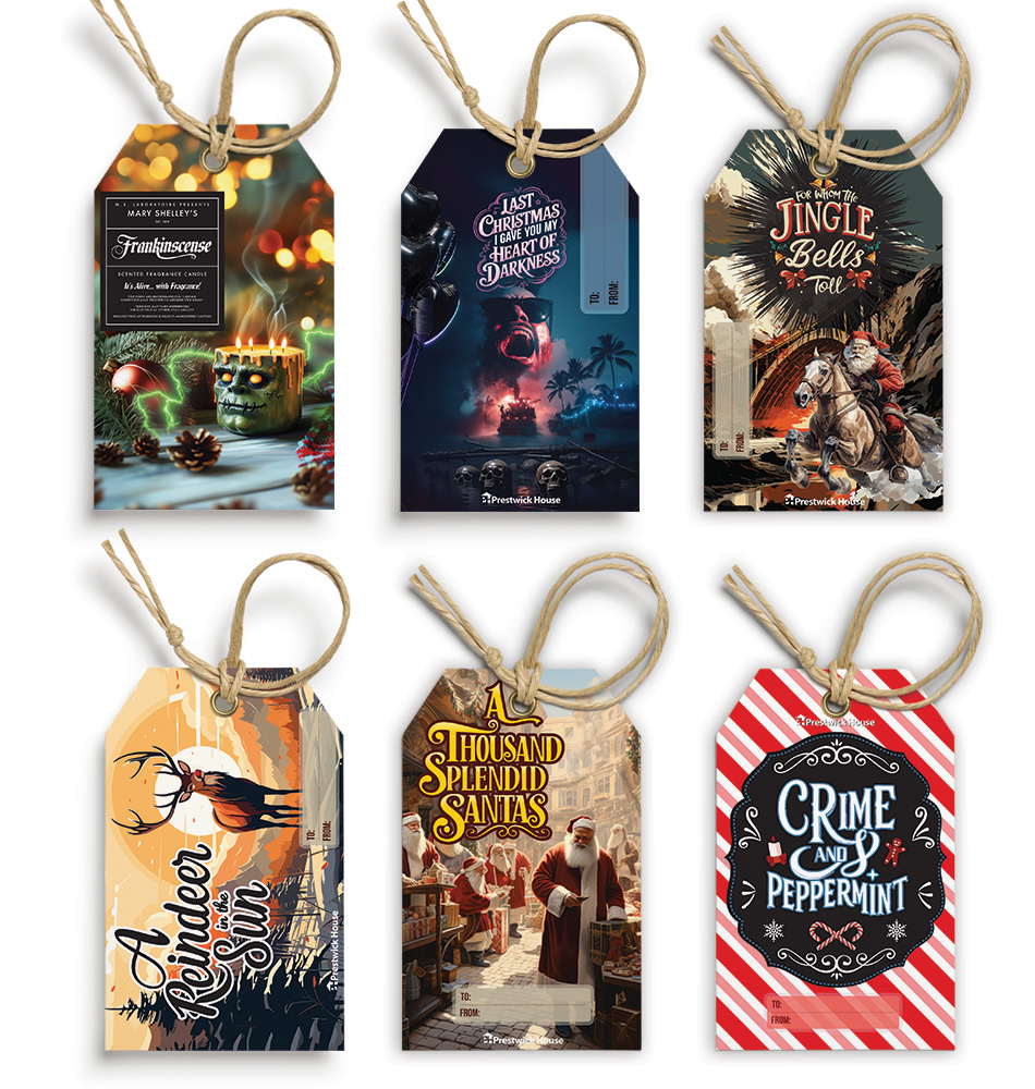 Printable Bookish Holiday Gift Tags