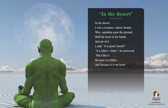 In the desert Poster and Worksheet