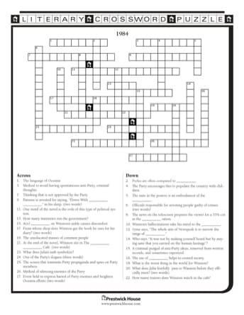 1984 Free Crossword Puzzle
